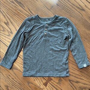 Easy Peasy Kids Long Sleeve Tee in olive/grayish size 3T